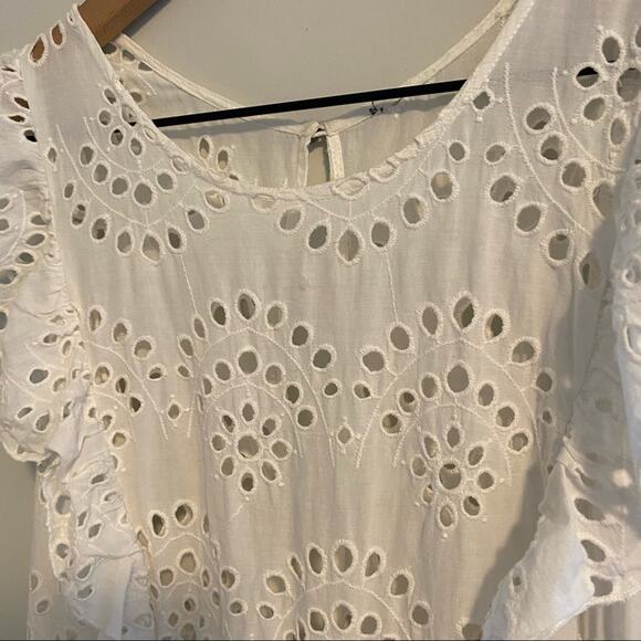 Alice McCall Sample White Eyelet Jumpsuit One Piece Medium - Picture 15 of 16